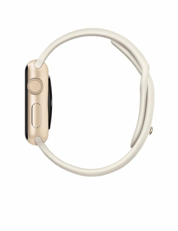Apple watch bandjes - Apple watch rubberen sport bandje - antique white-002
