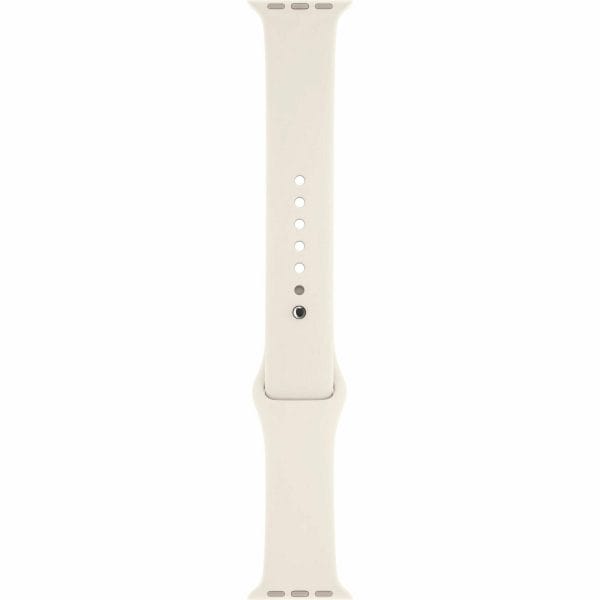 Apple watch bandjes - Apple watch rubberen sport bandje - antique white-005