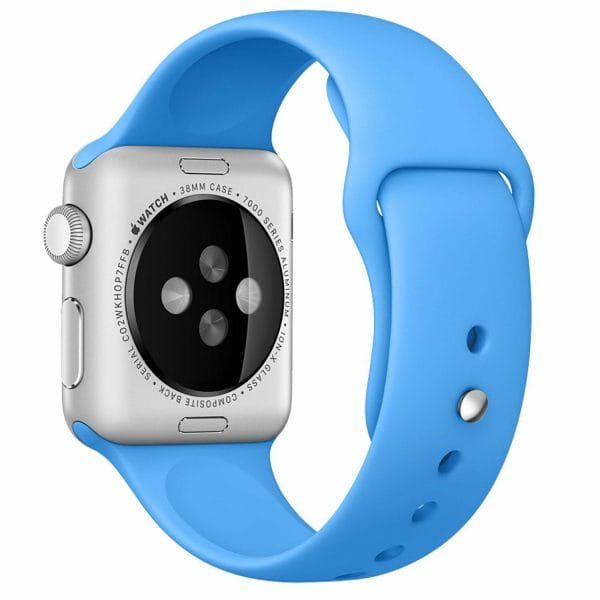 Apple watch bandjes - Apple watch rubberen sport bandje - blauw -003
