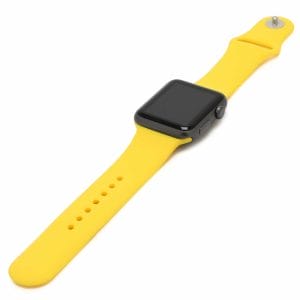 Apple watch bandjes - Apple watch rubberen sport bandje - geel-003