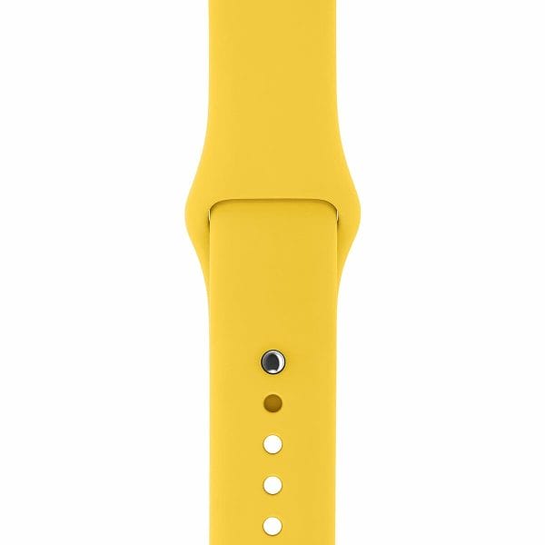 Apple watch bandjes - Apple watch rubberen sport bandje - geel-004