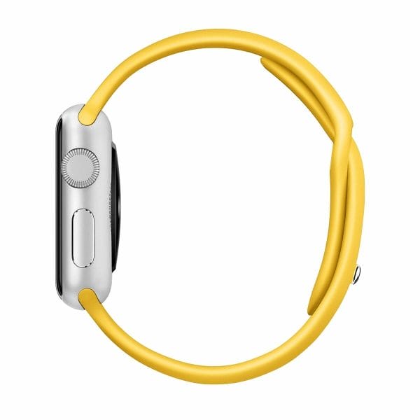 Apple watch bandjes - Apple watch rubberen sport bandje - geel-007