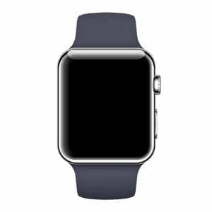 Apple watch bandjes - Apple watch rubberen sport bandje - midnight-blue-000