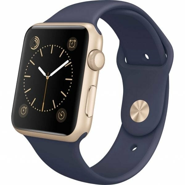 Apple watch bandjes - Apple watch rubberen sport bandje - midnight-blue-001