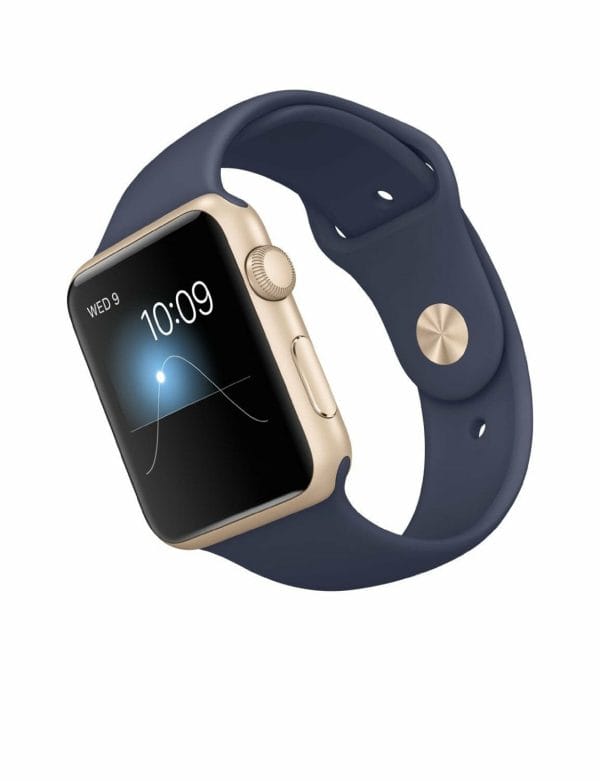 Apple watch bandjes - Apple watch rubberen sport bandje - midnight-blue-002
