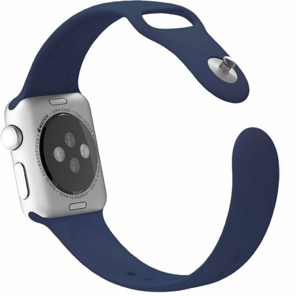 Apple watch bandjes - Apple watch rubberen sport bandje - midnight-blue-003
