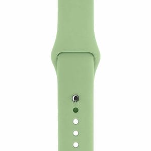 Apple watch bandjes - Apple watch rubberen sport bandje - mint-0