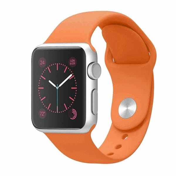 Apple watch bandjes - Apple watch rubberen sport bandje - orange-002