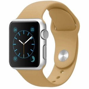 Apple watch bandjes - Apple watch rubberen sport bandje - walnut-000