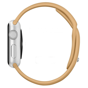 Apple watch bandjes - Apple watch rubberen sport bandje - walnut-002