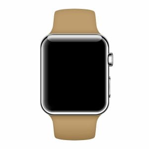 Apple watch bandjes - Apple watch rubberen sport bandje - walnut-004