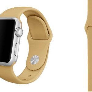 Apple watch bandjes - Apple watch rubberen sport bandje - walnut