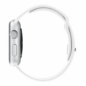 Rubberen sport bandje voor de Apple Watch Wit-003
