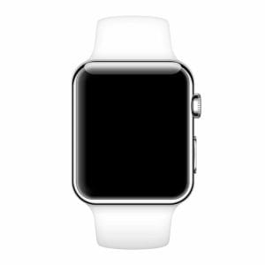 Rubberen sport bandje voor de Apple Watch Wit-006