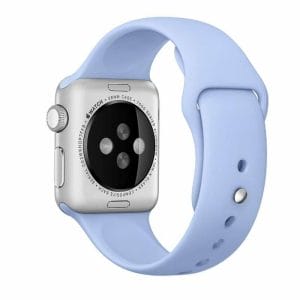 Third party Apple watch bands rubberen sport bandje Lila-002