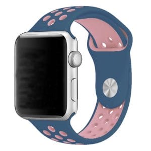 sport bandje voor de Apple Watch-Midden blauw-Rose-008