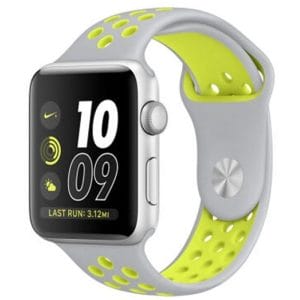 sport bandje voor de Apple Watch-grijs-geel-001