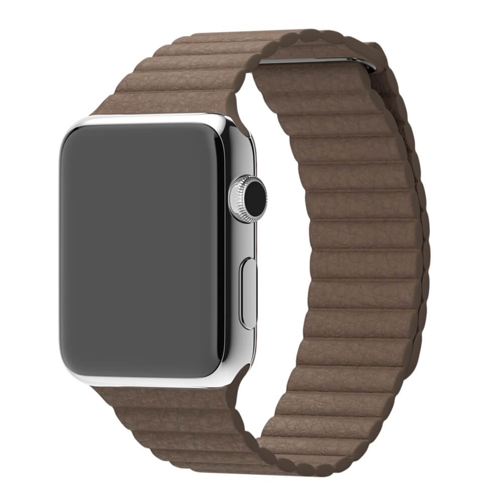 Leather loop apple deals watch