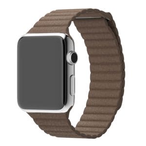 PU leather loop bandje voor de Apple watch 42mm bandje - bruin-006