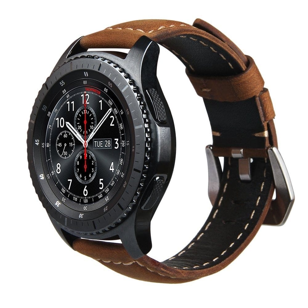 Leren Bandje Voor de Samsung Gear S3 Galaxy watch 46mm SM R800