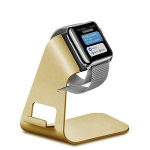 2 in 1 Apple watch stand hoog - goud kleurig-005