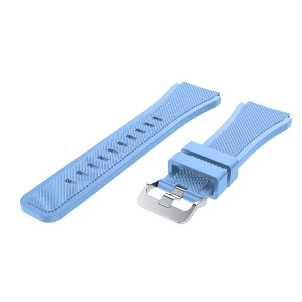 Bandje Voor de Samsung Gear S3 Classic / Frontier - Siliconen Armband / Polsband / Strap Band / Sportbandje - licht blauw