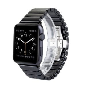 Keramische vervangend bandje voor Apple Watch iwatch Series 1-2-3 42mm zwart-007