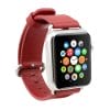 Luxe Classic Lederen armband voor de Apple Watch rood-014