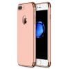 3 in 1 Rose gouden zilveren telefoonhoesje voor iPhone 7 Ultradunne TPU beschermhoes-003