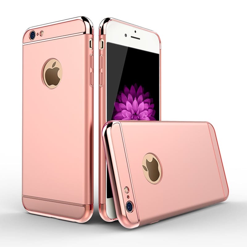 Corrupt melodie portemonnee Luxe roze gouden telefoonhoesje voor iPhone 6 / 6s Plus Ultradunne TPU  beschermhoes - Watchbands-shop.nl