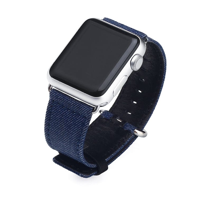 Denim bandje met klassieke voor Apple Watch 42mm - 44mm vervangende horlogeband voor Iwatch 6/5/4/3/2/1 Watchbands-shop.nl
