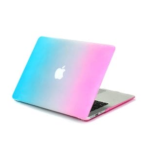 Cover Rainbow case Apple MacBook Air 11 inch - blauw - roze A1465 - A1370 (2012- 2018)_004