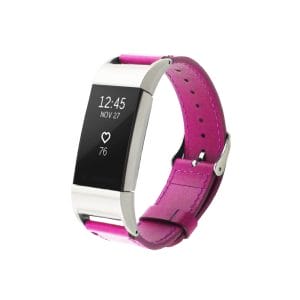Fitbit Charge 2 bandje leer roze_002