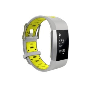 Fitbit charge 2 Sport bandje grijs - geel_001