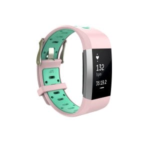 Fitbit charge 2 Sport bandje roze - groen_003