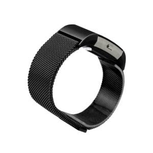 RVS zwart kleurig metalen milanese loop bandje voor de Fitbit Charge 2_002