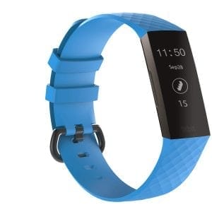 Bandje geschikt voor Fitbit Charge 3 SMALL – blauw