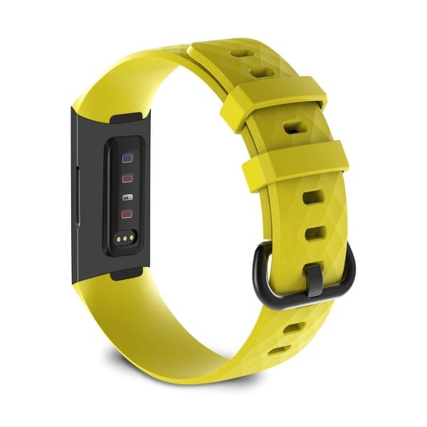 Bandje geschikt voor Fitbit Charge 3 SMALL – geel