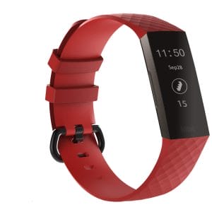 Bandje geschikt voor Fitbit Charge 3 SMALL – rood