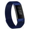 RVS blauw kleurig metalen milanese loop bandje armband voor de Fitbit Charge 3