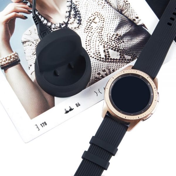 Samsung galaxy watch rose gold charger sale