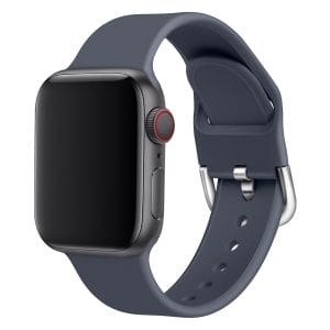 Apple watch bandje silicone met D sluiting 42mm-44mm donkergrijs_005